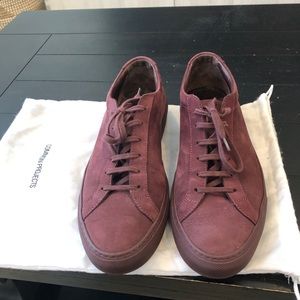 Common Projects Burgundy Suede